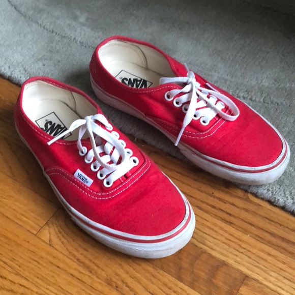 Vans | Shoes | Vans Cherry Red | Poshmark